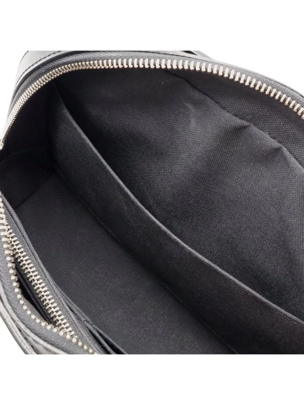 Louis Vuitton Epi Hoche Clutch Leather Noir Black Silver